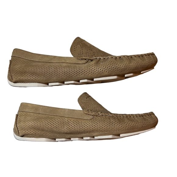 UGG Henrick Tan Men’s Suede Perforated Treadlite Loafer Driving Shoes Size 8 - Picture 10 of 11